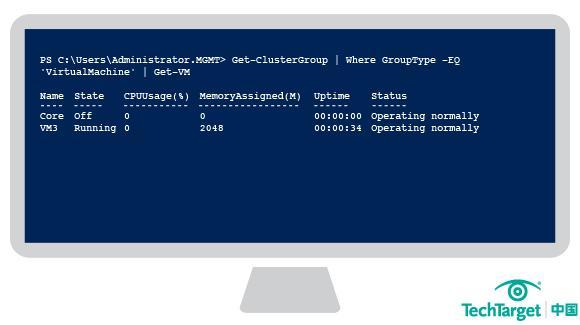 Get-ClusterGroup cmdlet监控群集资源