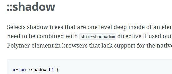 Shadow DOM CSS Cheat Sheet