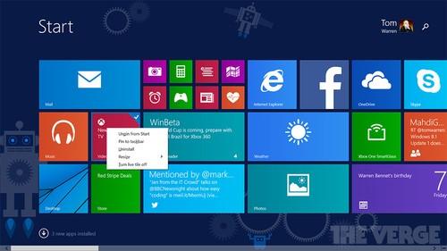 触屏非触屏不一样 Windows 8.1更新曝光 