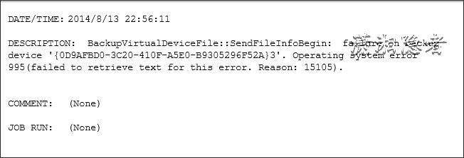 虚拟机备份克隆导致SQL Server出现IO错误