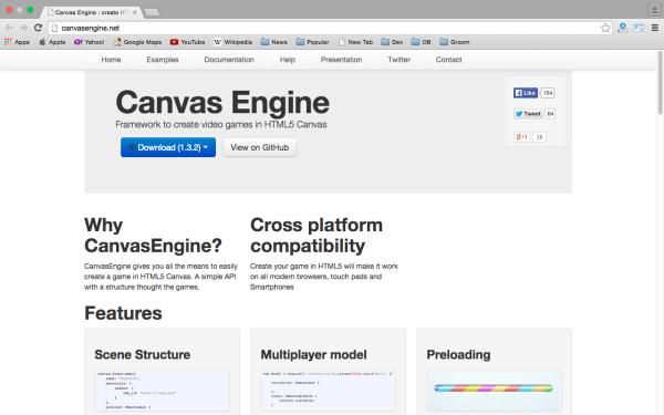 best HTML5 and javascript game engine libraries  - canvas-engine