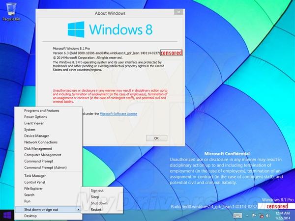 Windows 8.1 Update 1泄露版截图：任务栏可见Modern应用