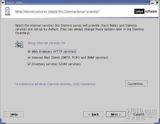Linux企业应用--RHAS 2.1 下安装中文 Lotus Domino R 6.5 图解_linux_11