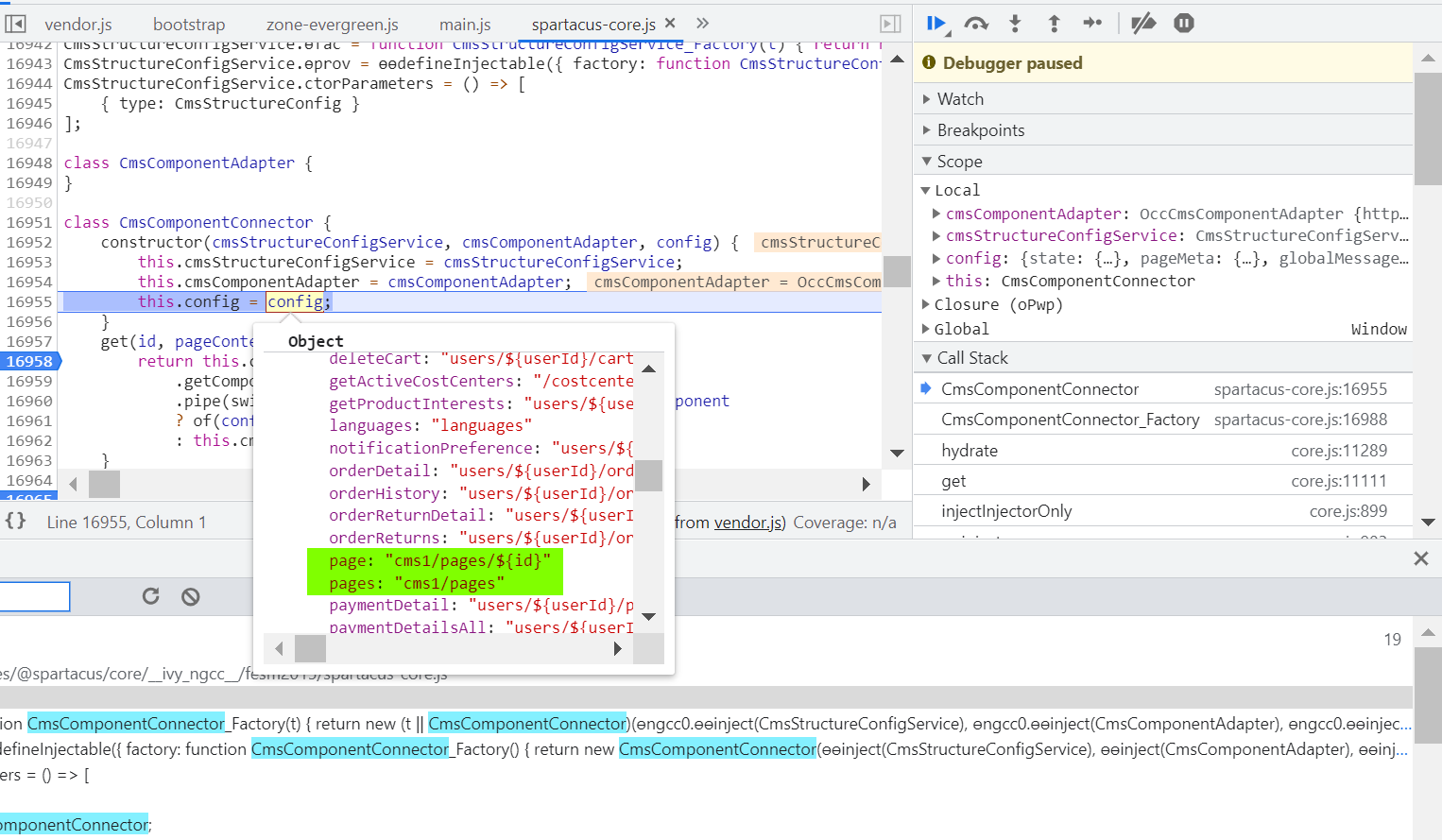 如何找到 SAP Spartacus OCC cms page 发送请求时读取 API endpoint 的代码_SAP Spartacus