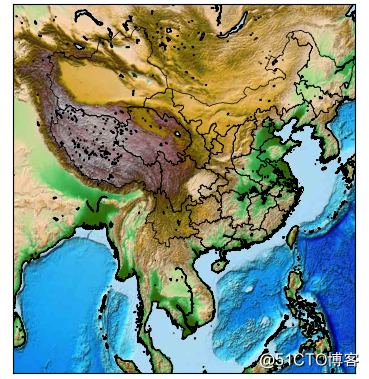 python工具——basemap使用二绘制中国地图_python_05
