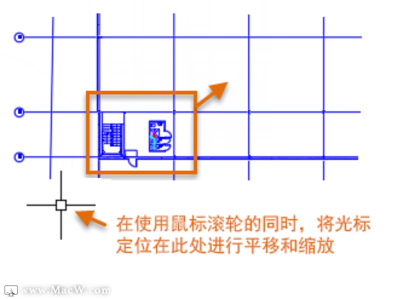 cad教程如何更快的縮放和平移