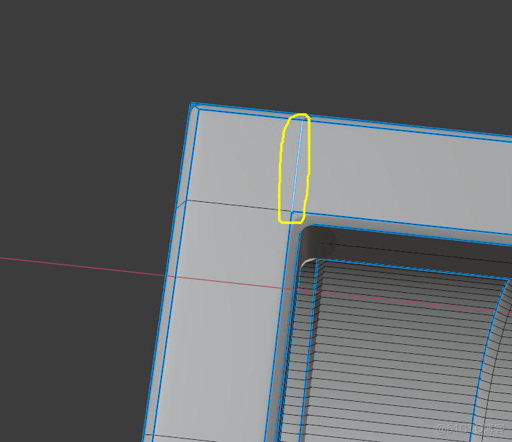 Blender-建模 模型有红边，贴图分模线，锐边，卡边，硬边（边线折痕）低模高模_权重_04