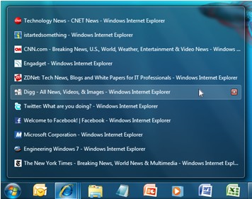 图：Windows 7任务栏的改动