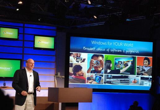 微软CEO讲解Windows 7的新功能