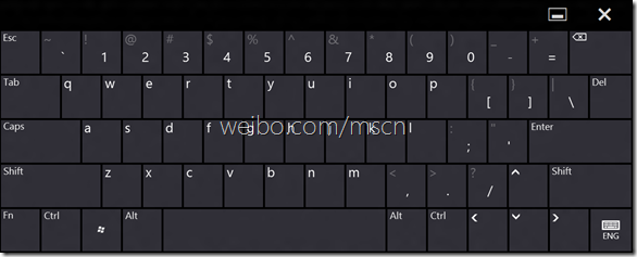 开启Win8标准触控键盘