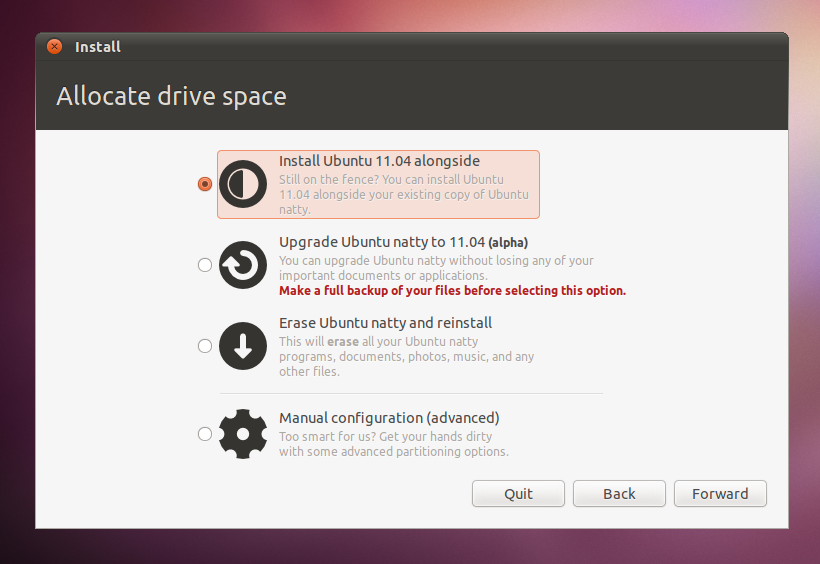ubuntu系统用LiveCD升级到Ubuntu11.04的方法