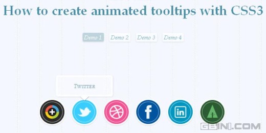 分享7个CSS3的工具提示(tooltip)教程