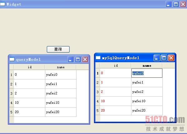 Qt数据库 QSqlQueryModel实例操作 下篇