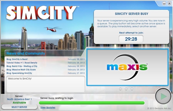 《模拟城市》再增两台游戏服务器