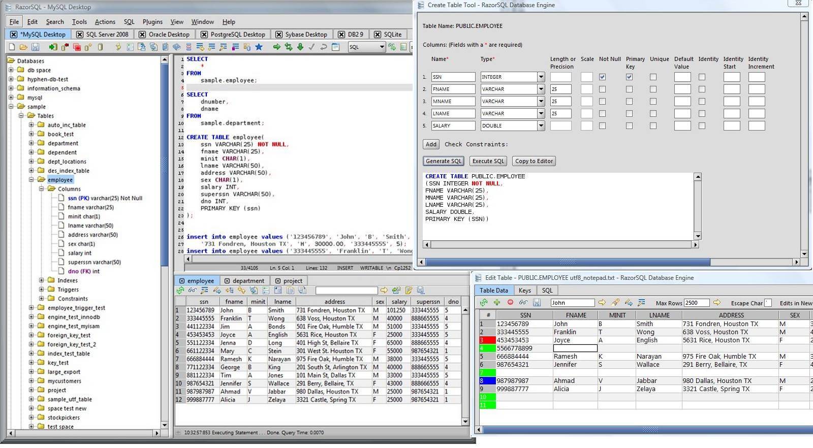 全功能数据库管理工具-RazorSQL 10大版本发布