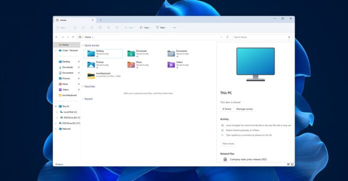 微软确认 Windows 11文件资源管理器将有重大更新，新设计泄露