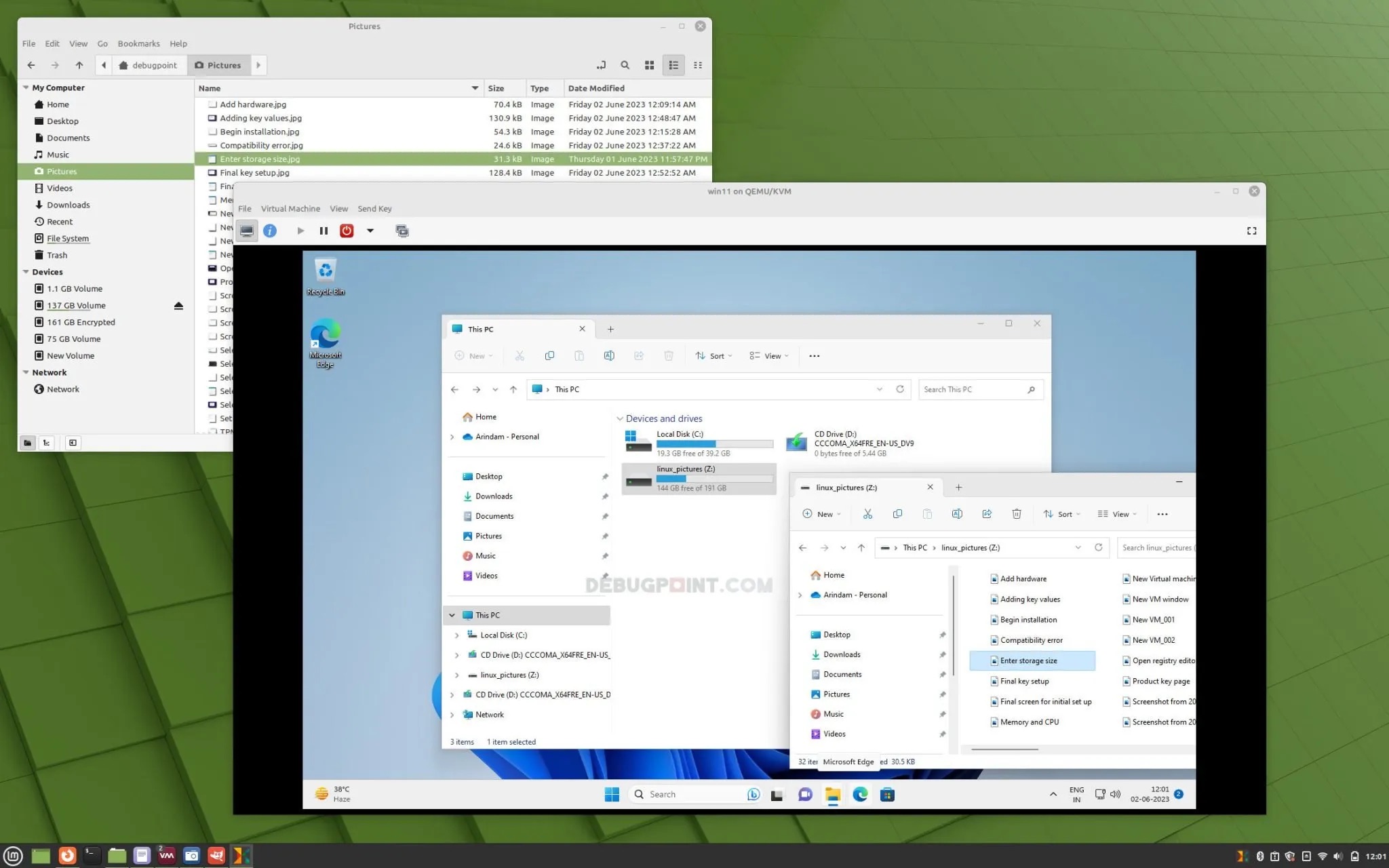 访问和共享 Windows 客户机和 Linux 主机中的文件夹