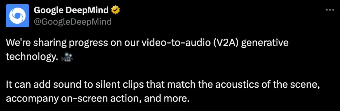 杀疯了！谷歌卷视频到语音，逼真音效让AI视频告别无声！-AI.x社区