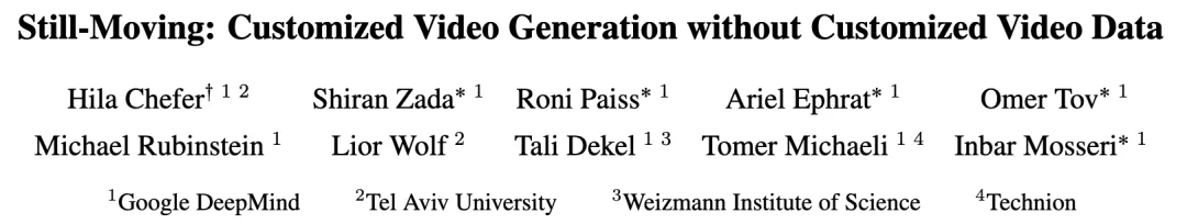 Still-Moving效果惊艳！无需定制视频数据，DeepMind让文生定制视频变得简单！-AI.x社区
